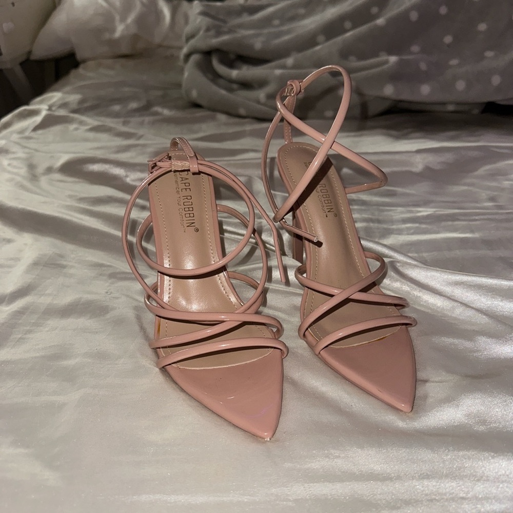nude stiletto heels